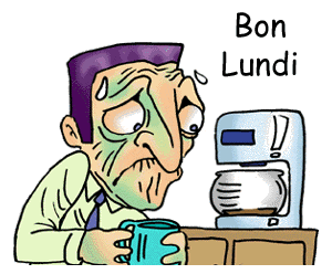 Gif animé Bon lundi café